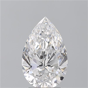 Picture of Natural Diamond 3.01 Carats, Pear with  Cut, D Color, VS1 Clarity and Certified by GIA