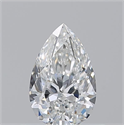 Natural Diamond 0.54 Carats, Pear with  Cut, F Color, VS1 Clarity and Certified by GIA