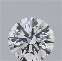 Natural Diamond 0.40 Carats, Round with Excellent Cut, E Color, SI1 Clarity and Certified by IGI