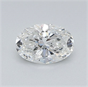 Natural Diamond 0.50 Carats, Oval with  Cut, G Color, SI1 Clarity and Certified by GIA