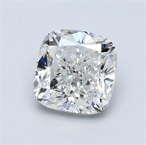 Picture of Natural Diamond 1.01 Carats, Cushion with  Cut, G Color, SI1 Clarity and Certified by GIA