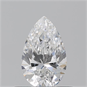 Diamante Natural 0.50 quilates, De pera , Color E, claridad SI1 y certificado GIA