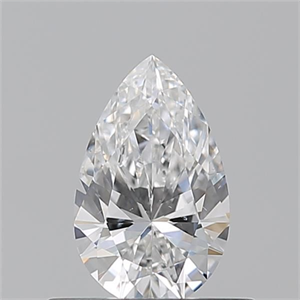 Foto Diamante Natural 0.50 quilates, De pera , Color E, claridad SI1 y certificado GIA de