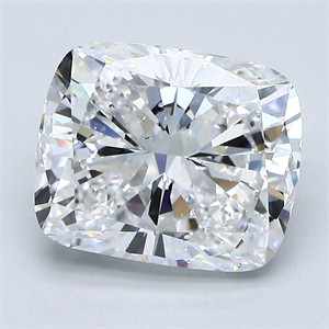 Foto Diamante Natural 3.40 quilates, Del cojín , Color D, claridad SI2 y certificado GIA de