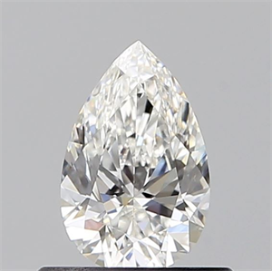 Picture of Natural Diamond 0.53 Carats, Pear with  Cut, F Color, VVS1 Clarity and Certified by GIA
