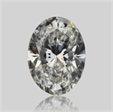 Natural Diamond 0.41 Carats, Oval with  Cut, F Color, SI2 Clarity and Certified by GIA