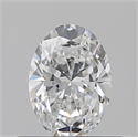 Natural Diamond 0.50 Carats, Oval with  Cut, E Color, VS2 Clarity and Certified by GIA