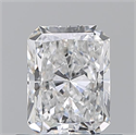 Natural Diamond 0.70 Carats, Radiant with  Cut, E Color, VVS2 Clarity and Certified by GIA