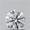 Natural Diamond 0.70 Carats, Round with Excellent Cut, D Color, SI1 Clarity and Certified by GIA