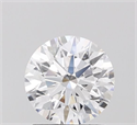 Lab Grown Diamond 1.09 Carats, Round with Ideal Cut, D Color, VVS2 Clarity and Certified by IGI