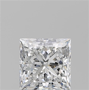 Foto Diamante Natural 1.21 quilates, Princesa , Color E, claridad VS2 y certificado GIA de