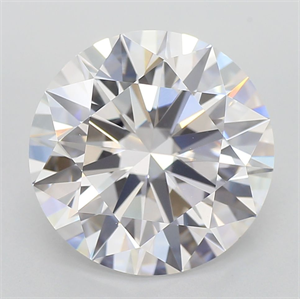 Picture of Lab Grown Diamond 3.81 Carats, Round with Excellent Cut, E Color, VVS2 Clarity and Certified by GIA