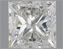 Natural Diamond 0.80 Carats, Princess with  Cut, J Color, SI1 Clarity and Certified by GIA