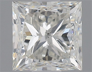 Picture of Natural Diamond 0.80 Carats, Princess with  Cut, J Color, SI1 Clarity and Certified by GIA