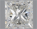Natural Diamond 0.80 Carats, Princess with  Cut, J Color, SI1 Clarity and Certified by GIA