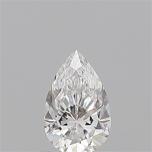 Picture of Natural Diamond 0.50 Carats, Pear with  Cut, D Color, VVS2 Clarity and Certified by GIA