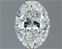Natural Diamond 1.30 Carats, Oval with  Cut, G Color, VVS1 Clarity and Certified by IGI