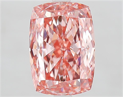 Picture of Lab Grown Diamond 4.03 Carats, CUSHION MODIFIED with  Cut, Fancy Vivid Pink Color, VS1 Clarity and Certified by IGI