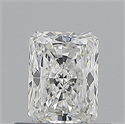 Natural Diamond 0.50 Carats, Radiant with  Cut, E Color, VVS1 Clarity and Certified by GIA