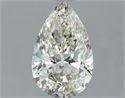 Natural Diamond 1.00 Carats, Pear with  Cut, K Color, VVS2 Clarity and Certified by IGI