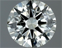 Natural Diamond 0.80 Carats, Round with Excellent Cut, J Color, SI1 Clarity and Certified by IGI
