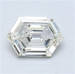 Picture of Natural Diamond 0.73 Carats, HEXAGONAL with  Cut, J Color, VS2 Clarity and Certified by GIA