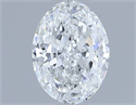 Natural Diamond 1.00 Carats, Oval with  Cut, E Color, SI1 Clarity and Certified by GIA