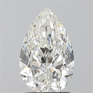 Foto Diamante Natural 1.70 quilates, De pera , Color H, claridad SI1 y certificado GIA de