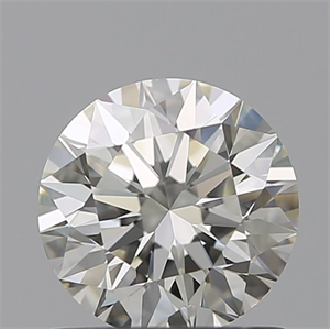 Picture of Natural Diamond 0.83 Carats, Round with Excellent Cut, K Color, VS1 Clarity and Certified by GIA