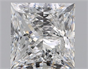 Natural Diamond 0.81 Carats, Princess with  Cut, F Color, VS2 Clarity and Certified by GIA