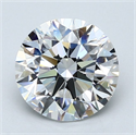 Diamante Natural 2.51 quilates, Redondo , Color E, claridad VVS2 y certificado GIA