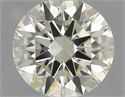 Natural Diamond 0.75 Carats, Round with Excellent Cut, L Color, IF Clarity and Certified by IGI