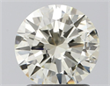 Natural Diamond 1.50 Carats, Round with Very Good Cut, L Color, SI2 Clarity and Certified by IGI