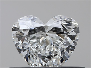Picture of Natural Diamond 0.32 Carats, Heart with  Cut, H Color, IF Clarity and Certified by GIA