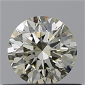 Natural Diamond 0.52 Carats, Round with Excellent Cut, N Color, VVS2 Clarity and Certified by GIA