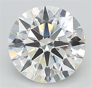 Picture of Lab Grown Diamond 2.04 Carats, Round with Excellent Cut, G Color, FL Clarity and Certified by GIA