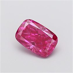 Picture of Lab Grown Diamond 1.28 Carats, CUSHION MODIFIED with  Cut, Fancy Vivid Pink Color, VS1 Clarity and Certified by IGI