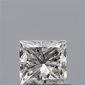 Picture of Natural Diamond 0.41 Carats, Princess with  Cut, F Color, IF Clarity and Certified by GIA