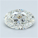 Natural Diamond 3.03 Carats, Oval with  Cut, H Color, VS1 Clarity and Certified by GIA