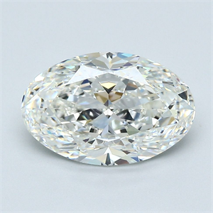 Picture of Natural Diamond 3.03 Carats, Oval with  Cut, H Color, VS1 Clarity and Certified by GIA