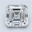 Diamante Natural 2.70 quilates, Asscher , Color D, claridad VS2 y certificado GIA