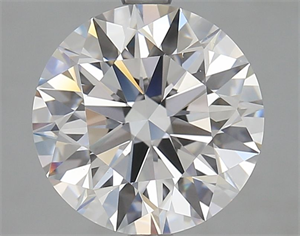 Picture of Lab Grown Diamond 4.00 Carats, Round with Ideal Cut, D Color, VS1 Clarity and Certified by IGI