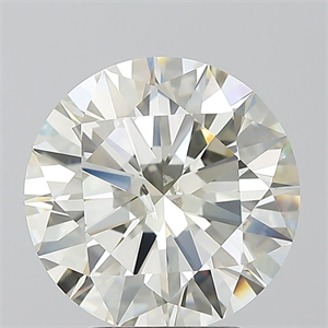 Foto Diamante Natural 3.61 quilates, Redondo , Color N, claridad SI2 y certificado GIA de