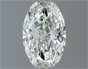 Natural Diamond 0.80 Carats, Oval with  Cut, H Color, VVS2 Clarity and Certified by IGI