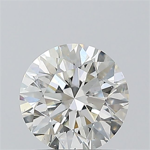 Picture of Natural Diamond 1.06 Carats, Round with Excellent Cut, J Color, SI2 Clarity and Certified by GIA