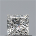 Natural Diamond 0.33 Carats, Princess with  Cut, E Color, VVS1 Clarity and Certified by GIA