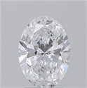 Natural Diamond 2.20 Carats, Oval with  Cut, D Color, SI2 Clarity and Certified by GIA