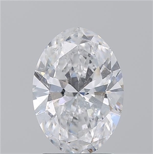 Picture of Natural Diamond 2.20 Carats, Oval with  Cut, D Color, SI2 Clarity and Certified by GIA