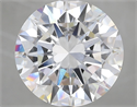 Lab Grown Diamond 6.02 Carats, Round with Excellent Cut, F Color, VVS2 Clarity and Certified by IGI