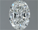 Natural Diamond 0.55 Carats, Oval with  Cut, G Color, VS1 Clarity and Certified by GIA
